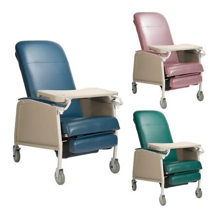 Dynarex Dynarex Geri Chair Bariatric Recliner, 3 Positions, Blueridge 10524